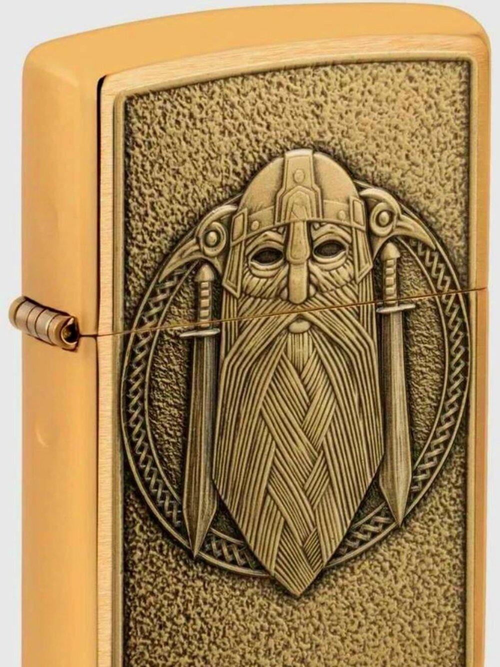 Brass  Odin-Norse God Emblem Zippo Lighter